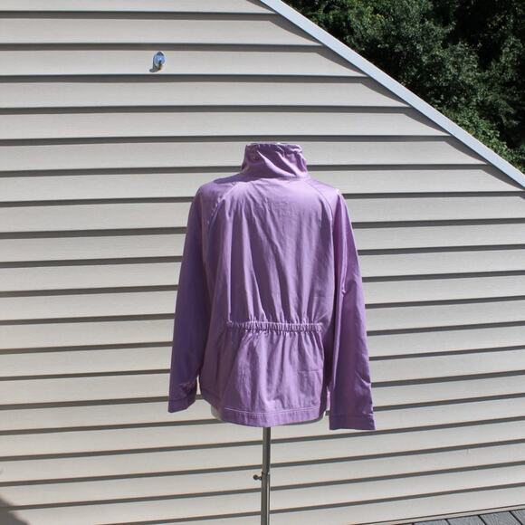 Chico's Zenergy Women's Jacket Lightweight Windbreaker Purple Size 12-14 - Picture 4 of 16